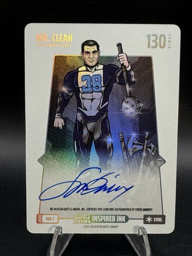 2026 Bo Jackson Battle Arena Mr. Clean Steve Garvey SGA-7 Auto Steel Foil