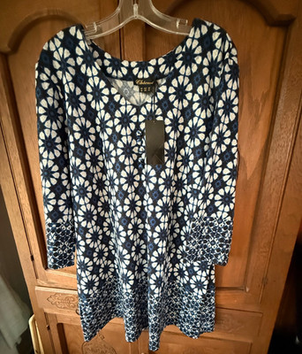 Chicwe NWT long sleeve stretch Tunic dress sz 18 US XL