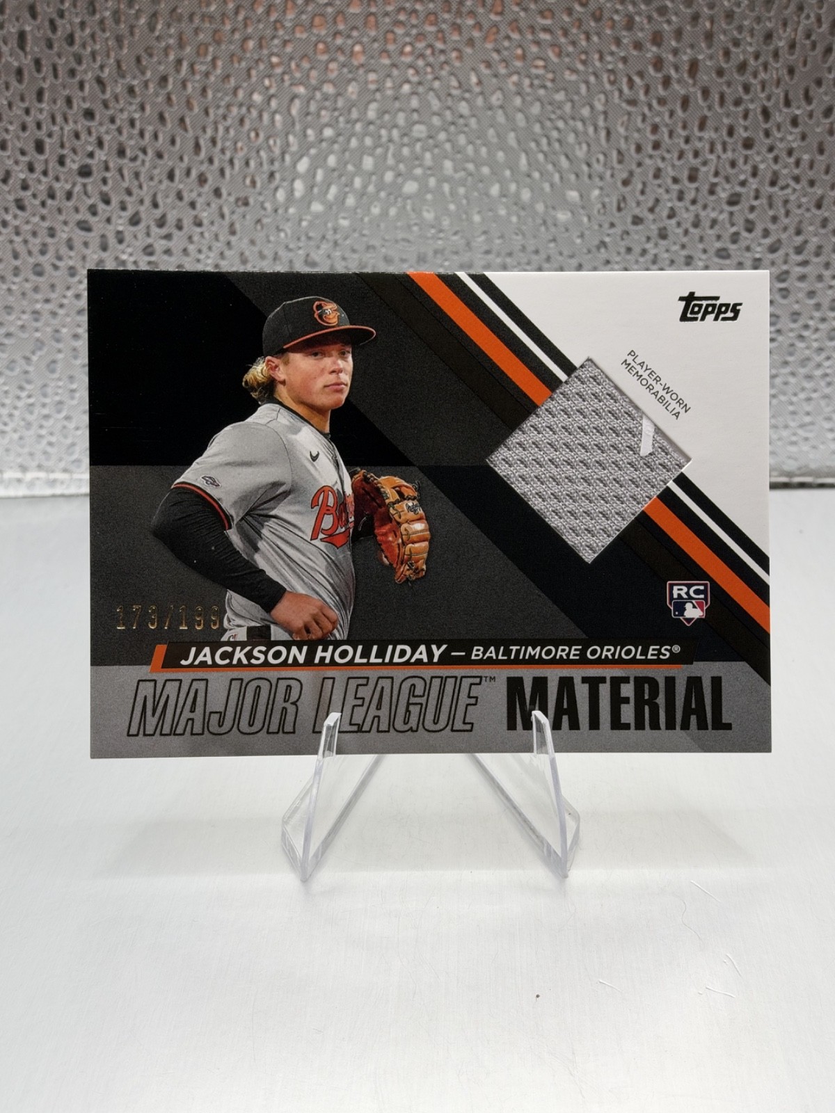 2024 Topps Update Series Jackson Holliday /199 #MLMU-JH Black Baltimore Orioles