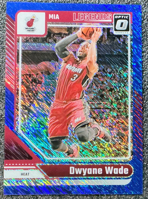Dwyane Wade 2024-25 Panini Donruss Optic #231 Blue Shimmer Prizm /75 - Heat
