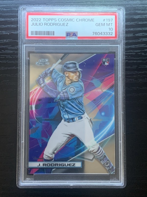 2022 Topps Cosmic Chrome Julio Rodriguez #197 Rookie PSA 10 Seattle Mariners