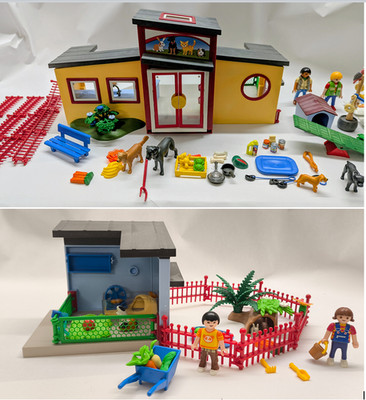 PLAYMOBIL  City Life 9275 Tierhotel Pfötchen , Hund, .. & Kleintierpension 9277