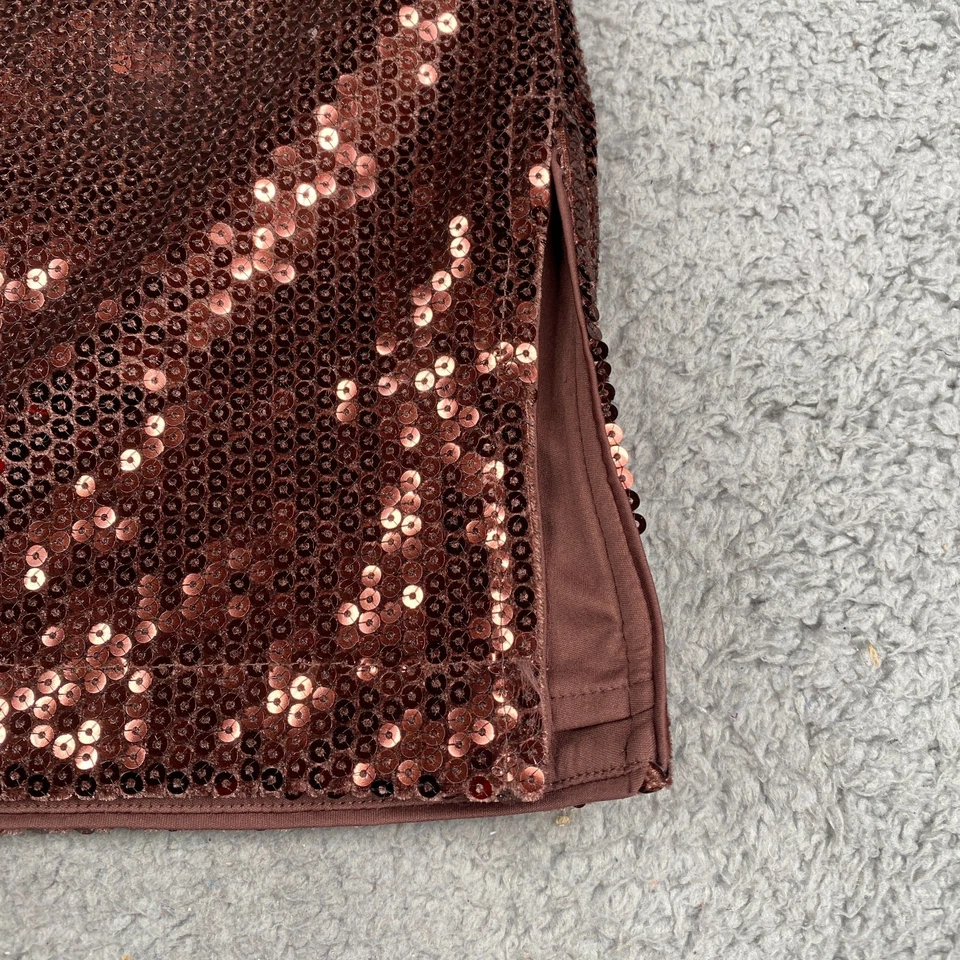 Falda Midi J. Jill Mujer 2X Borgoña Lentejuelas Pull On Cintura Elástica NUEVA NUEVA CON ETIQUETAS Foto 3 de 4