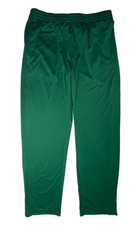 Y2K Adidas Climalite Track Pants Mens L Green Zip Ankle Pockets 2006