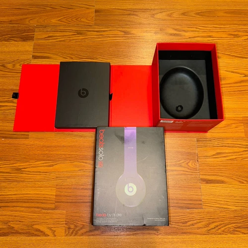 Beats By Dr. Dre Solo HD Wired On-Ear Purple Headband Headphones w/box No Wire - Picture 7 of 14