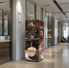 Máquina expendedora automática comercial de café de té instantáneo caliente y 4 frío Coin 4