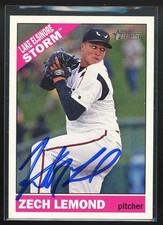 2015 Topps Heritage ZECH LEMOND Signed Card autograph AUTO PADRES RC HOUSTON, TX