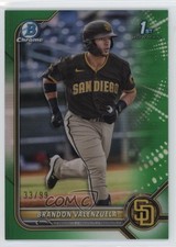 2022 Bowman Chrome Prospects Green Refractor 33/99 Brandon Valenzuela 6k2