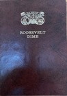55 COIN ROOSEVELT DIME SET IN DANSCO FOLDER - 41 SILVER — photo 1