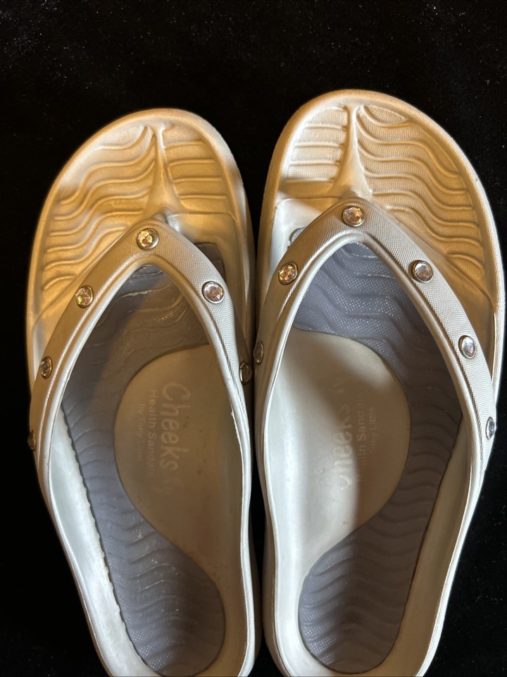 Tony Little CHEEKS Medallion Health Sandals, One Piece Foot - Foto 4