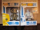 Funko Pop! " Lot of 2 " Star Wars C-3PO 13 & R2-D2 31 Vinyl Bobble-Heads