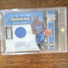 Panini 2011-12 Limited Team Trademarks Materials Kevin Durant Thunder jersey 