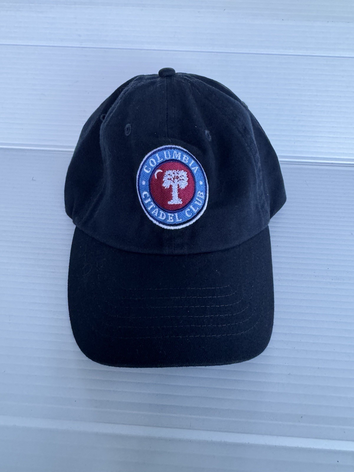 Citadel Bulldogs Ball Cap Hat Base Color Navy Blue Adjustable Columbia Club!