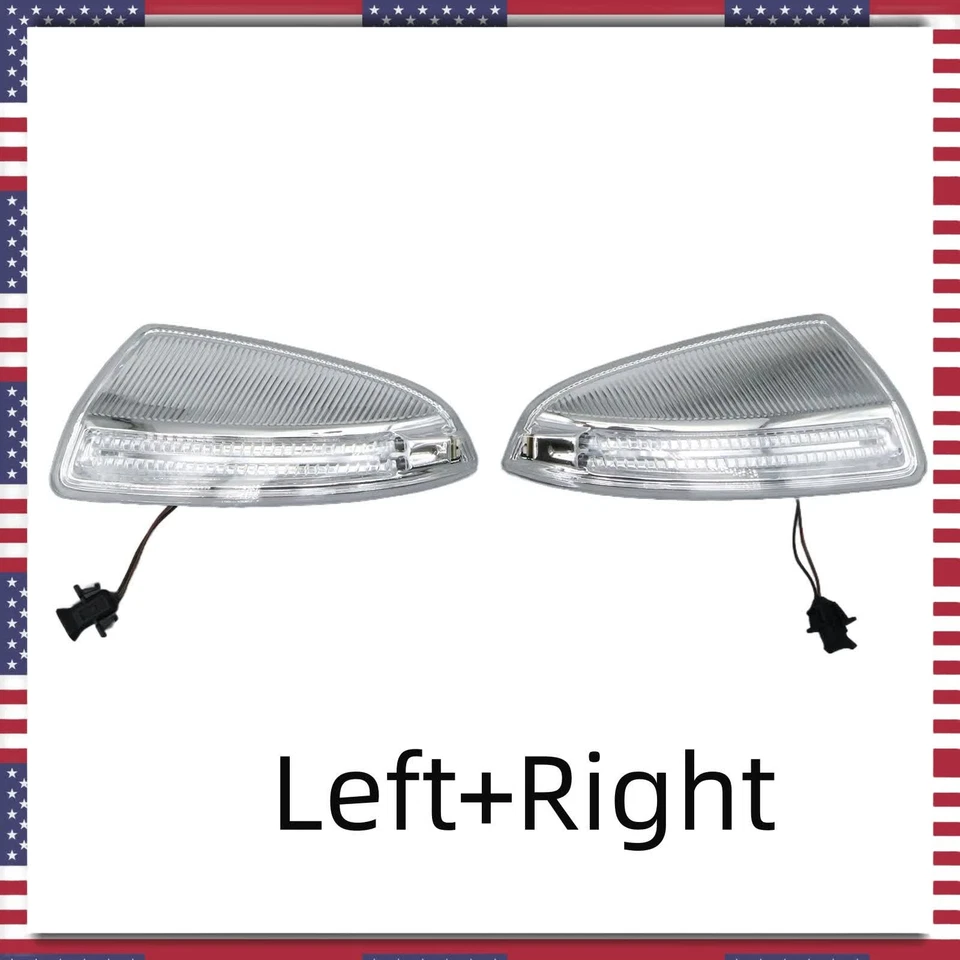 Luz de lámpara de señal de giro de espejo izquierda + derecha para Benz GL450 ML320 ML350 ML63 AMG Foto 2 de 4