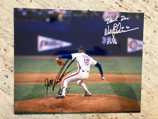 1986 NY Mets Doc Gooden and Wally Backman  8x10 photo