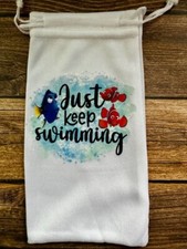 Soft Eye Sunglasses White Accessory Pouch Pull Top Portable Just Keep Swimming