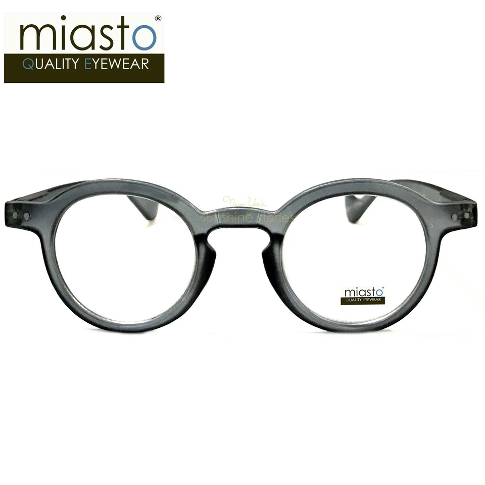 MIASTO "CIAO" PREPPY REDONDO OAVL OJO DE CERRADURA GAFAS DE LECTURA ~ RESORTE ~ PEQUEÑO (BRAZOS LARGOS) Foto 2 de 4