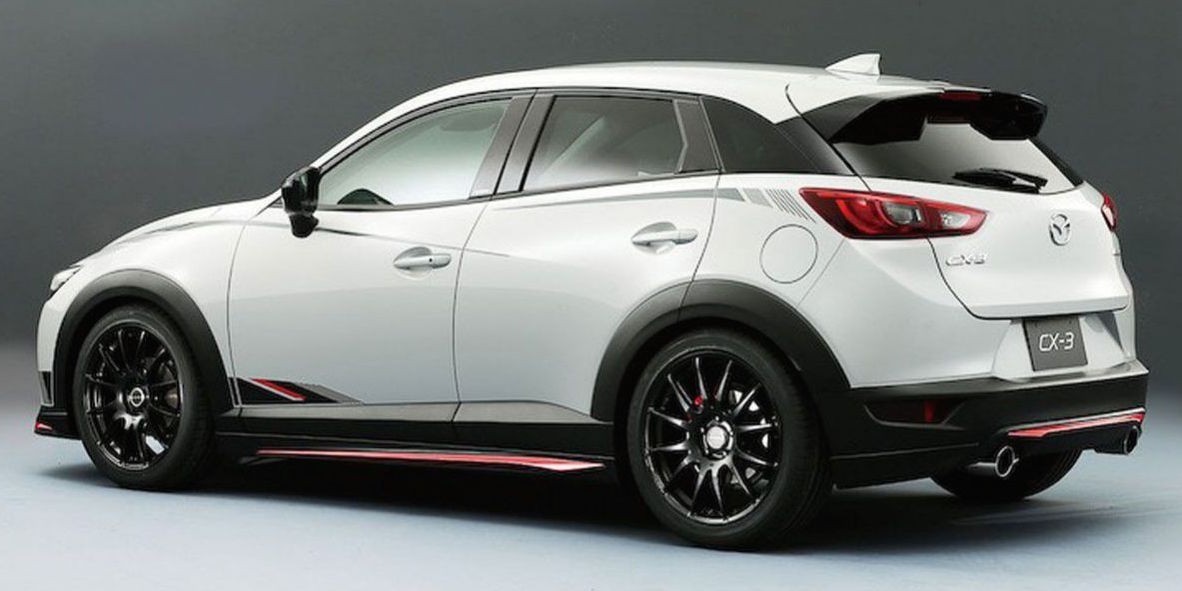 for mazda cx3 CX-3 black spoiler rear wing painted gloss black | eBay
