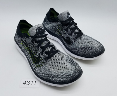 Nike‎ Free RN Flyknit 2018 Men\'s Size 7.5 Running Shoes Black White Oreo Nike Free RN Flyknit 2018 Men main image 3