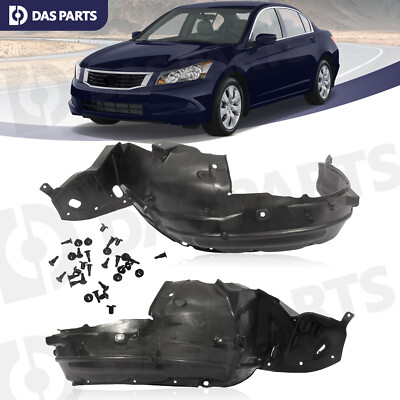 #ad Fender Liner Set w Clip Front Left Right For 2008 2012 Honda Accord Sedan Pair $36.26