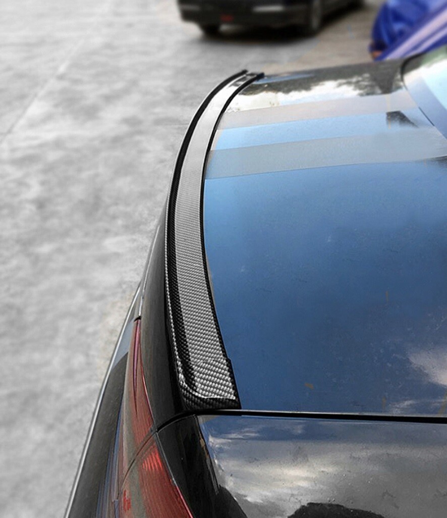 Carbon Painted Rear Spoiler Lip Trunk Aileron Lip Spoiler Suitable for Ford T