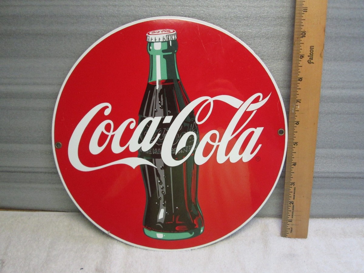 COCA-COLA BEAUTIFUL ROUND SIGN ANDE ROONEY PORCELAIN 11” | eBay