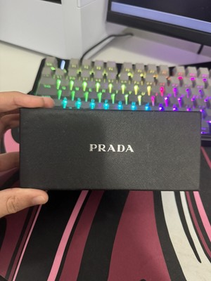 Prada PR 08YS Unisex s Sunglasses - Black/Dark Grey (1AB5S0)