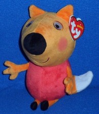 TY FREDDY FOX BEANIE BABY (UK EXCLUSIVE - PEPPA PIG) - MINT with MINT TAGS