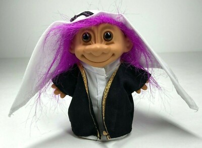 Russ Troll Doll  Around The World Arab Arabian Sheik With Purple Hair  