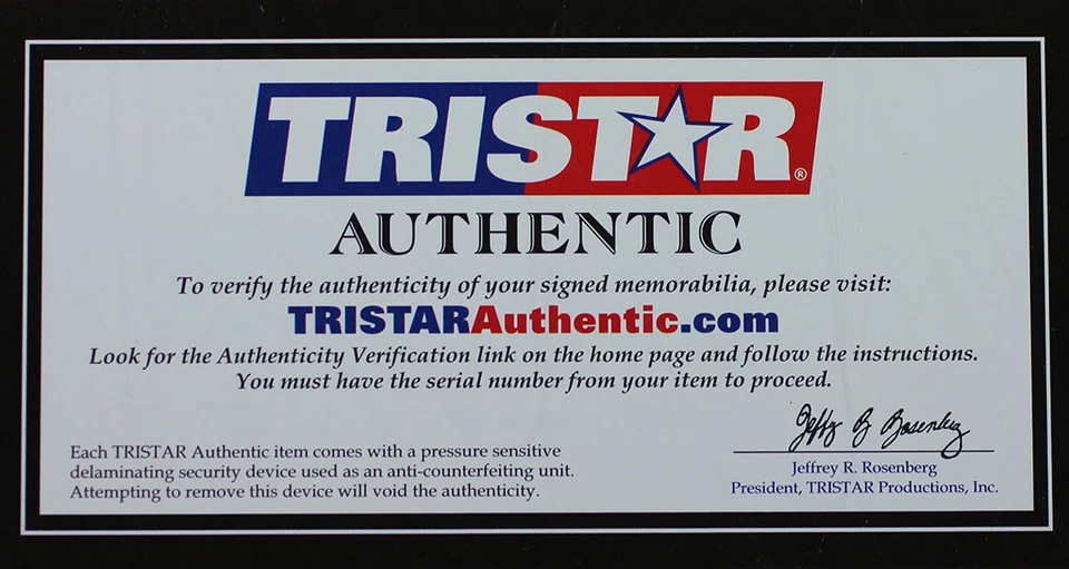 Jersey Jeff Bagwell Autografiado y Enmarcado Arco Iris Astros Auto Tristar Certificado de Autenticidad Foto 4 de 4