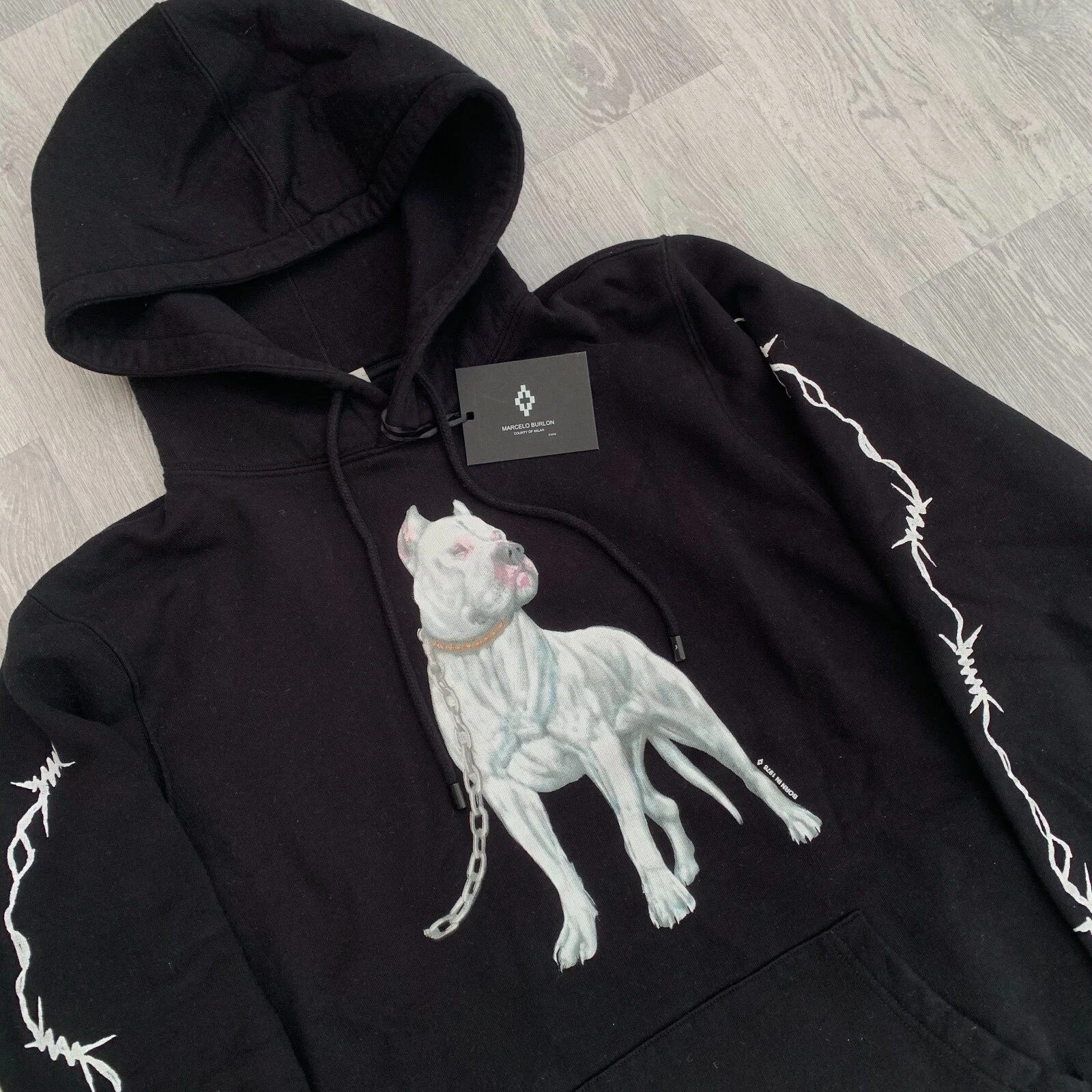 Felpa con cappuccio Marcelo Burlon Contea di Milano Doggo Nero
