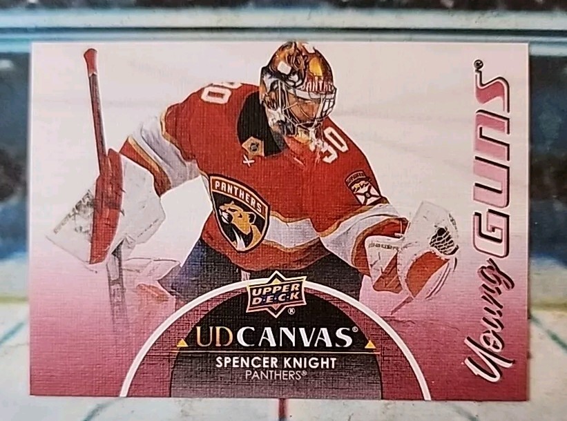 Spencer Knight 2021-22 Upper Deck Young Guns Canvas Red RC C228 Florida Panthers
