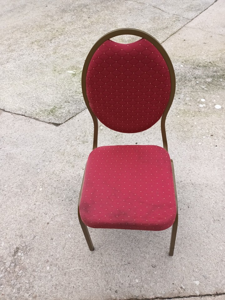 Used Red and gold Banquet Chairs, eBay