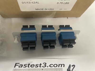 AFL Telecom Duplex SC LGX(118) FIBER Adapter Plate SIX SM CERAMIC DUPLEX ADA 10!