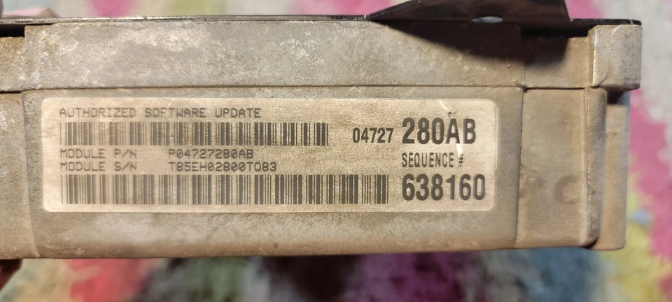 ✅⭐ Plymouth Grand CARAVAN Voyager 2000 Motor Computadora Brain Box OEM P04727280AB Foto 2 de 4