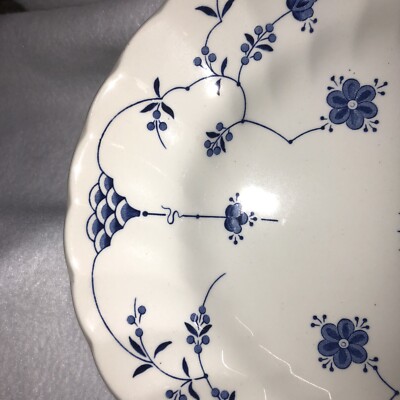 Myott Finlandia Serving Platter Blue White 12.5” Staffordshire