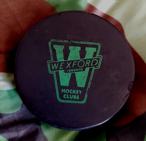 WEXFORD TORONTO HOCKEY CLUB VINTAGE OHA PUCK MADE IN 🇨🇦 VICEROY MFG.