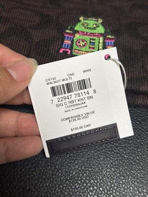Coach CX132 Cosmic Coach Signature Robot Print Knit Beanie  display picture 2