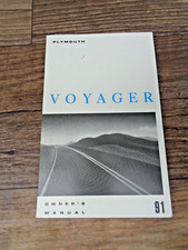 Oem 1991 Plymouth Voyager Owners Manual