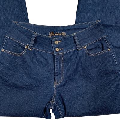 Woman's Goddess Brand Wide Leg Jeans Size 16 or 34 Waist