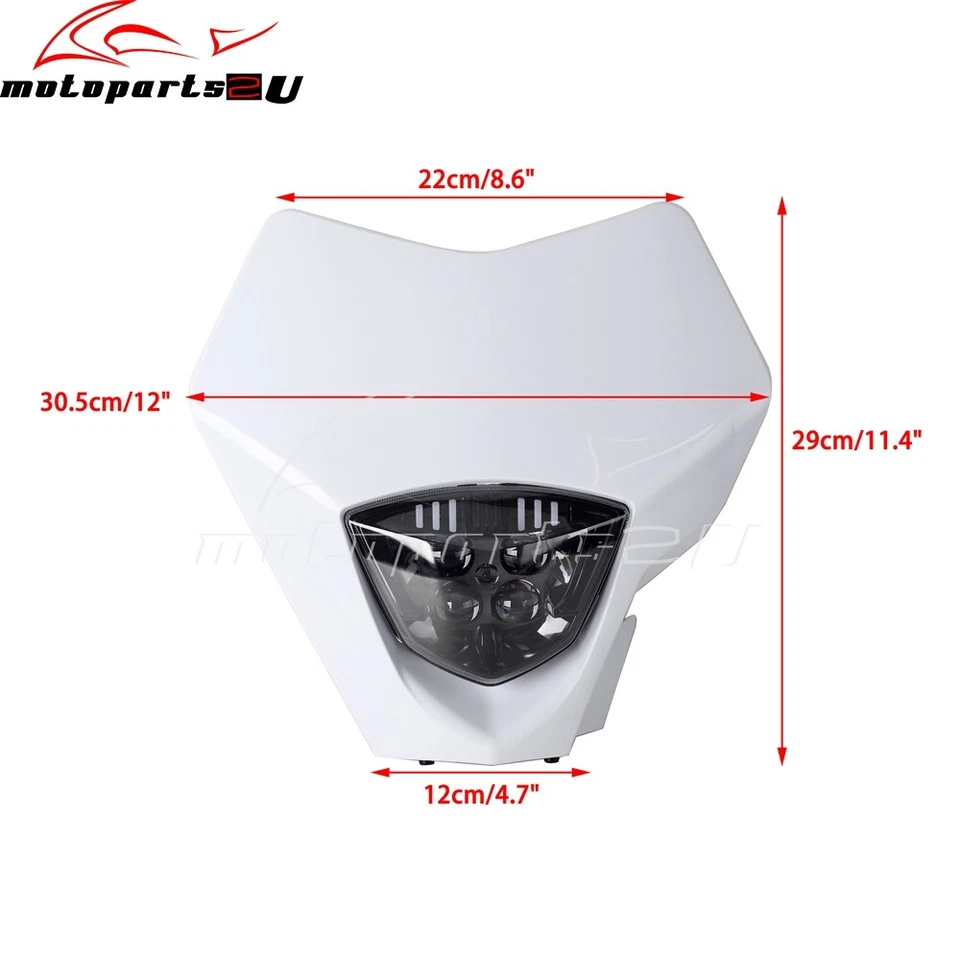 Motocross LED Headlight Accessories For Gas Gas EC EX MC 250 300 250F 350F 450F - Image 2 of 4