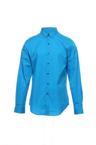 NWT SLIM FIT by Alfani Blue Button Down Shirt Sport 15-34_35 $52 - Foto 1 di 4