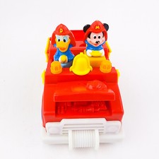 Vintage 1989 Disney Mickey Mouse Fire Truck Shape Sorter Toy Incomplete