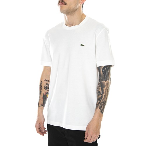 Lacoste basic logo tee - white - maglietta girocollo uomo bianca | eBay