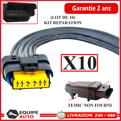 10 Stecker für Modul Temic Fensterheber Komfort Erwartet für ESPACE 4 CLIO 3