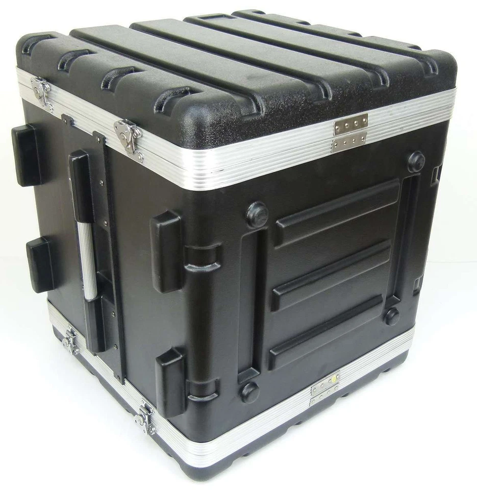 10 HE Double Door Hartschlenrack Flightcase KR-19, 10HE ABS Kunststoffrack Rack - Bild 4 von 4