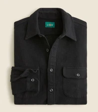 NWT J Crew Heavyweight Chamois Flannel Shirt in Black (Various Sizes)