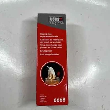 Weber 6668 Original Basting Mop Replacement Heads, 2-Pack