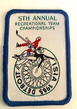 Patch Ice Skating 1985 Detroit 5th Annual Rec. Team Championships ISIA Vintage