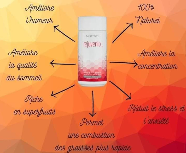 Rejuveniix booster d'énergie solution naturelle pour surmonter fatigue et stress